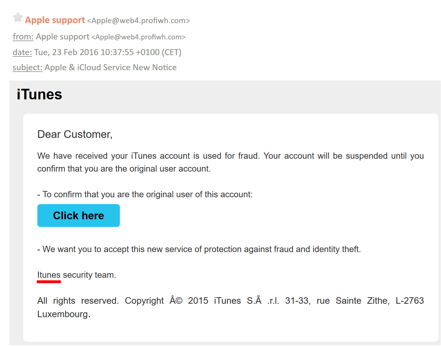 Phishing Tip 4: Check the grammar/spelling