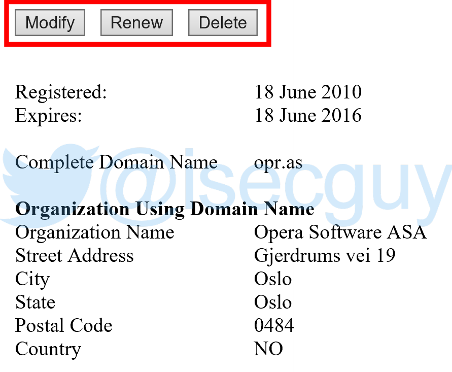 Modify, Renew or Delete ANY .as Domain