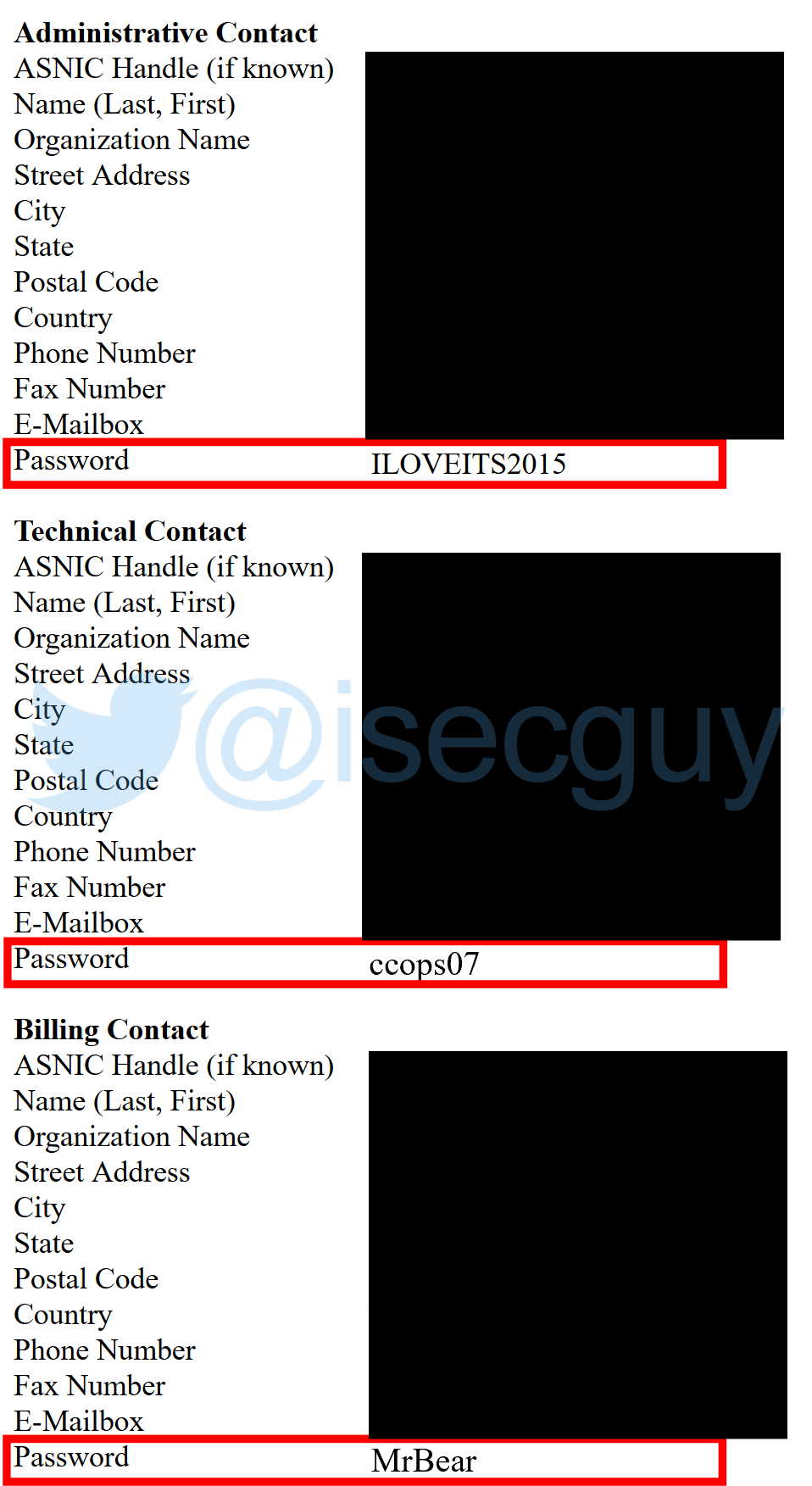 View Plain-Text-Passwords For Any .AS Domain