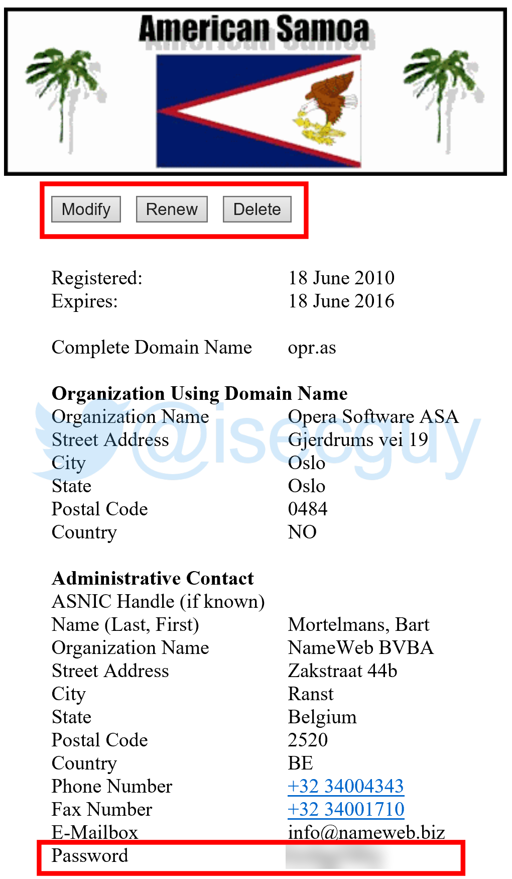 Complete .AS Domain Record