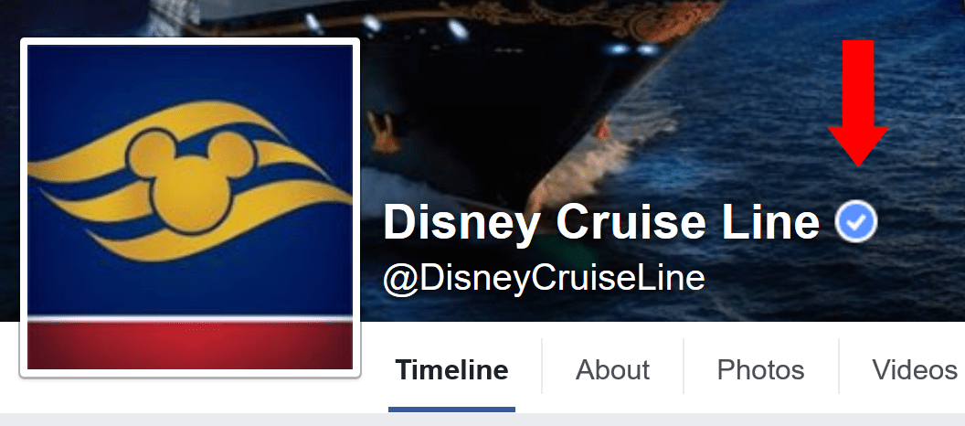 Official Disney Cruises Facebook page