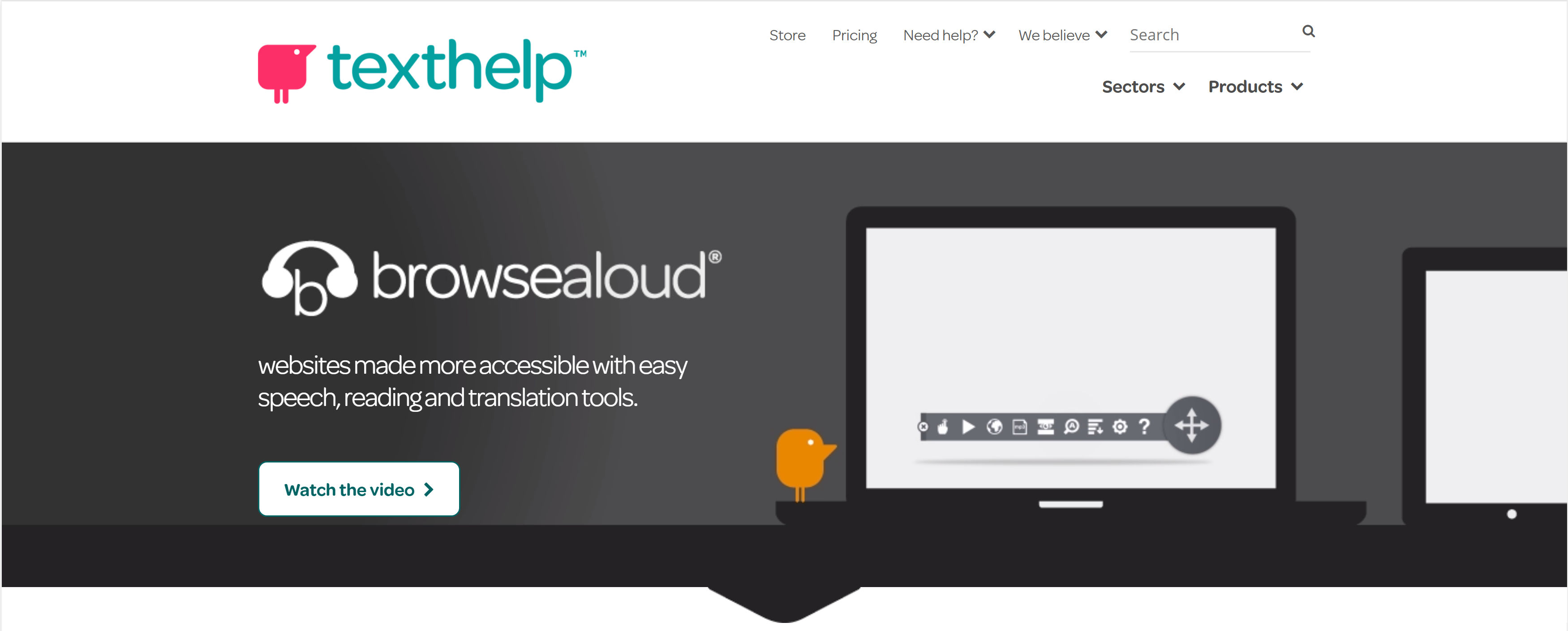 Browsealoud homepage